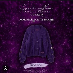 speak now cardigan